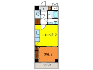 メゾンフロ－ラの物件間取画像